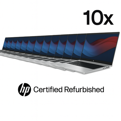 10 HP EliteBook 840 G8 de 14" (11.ª generación, i5, 16 GB, 512 GB SSD, Win11 Pro) reacondicionados certificados