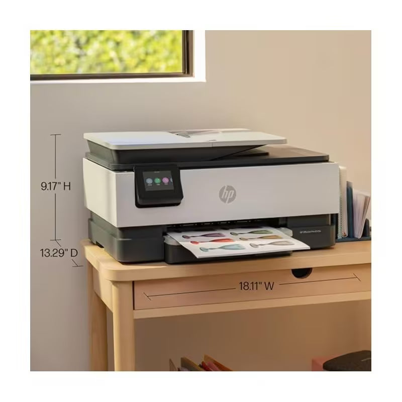 Impresora multifunción inalámbrica de inyección de tinta a color HP OfficeJet Pro 8125e. Imprime, escanea, copia, con alimentador automático de documentos (ADF) e impresión dúplex. Para uso doméstico y de oficina. Reacondicionada profesionalmente.